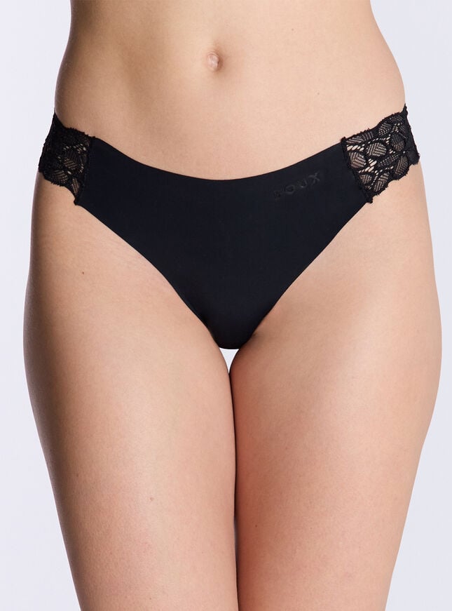 boux avenue Talulla microfibre thong - Black