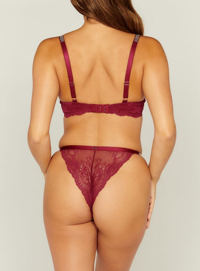 Boux Avenue Tasmin Tanga Briefs - Berry