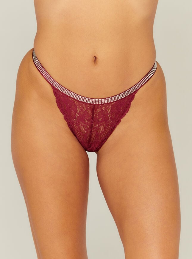 boux avenue Tasmin tanga briefs - Berry