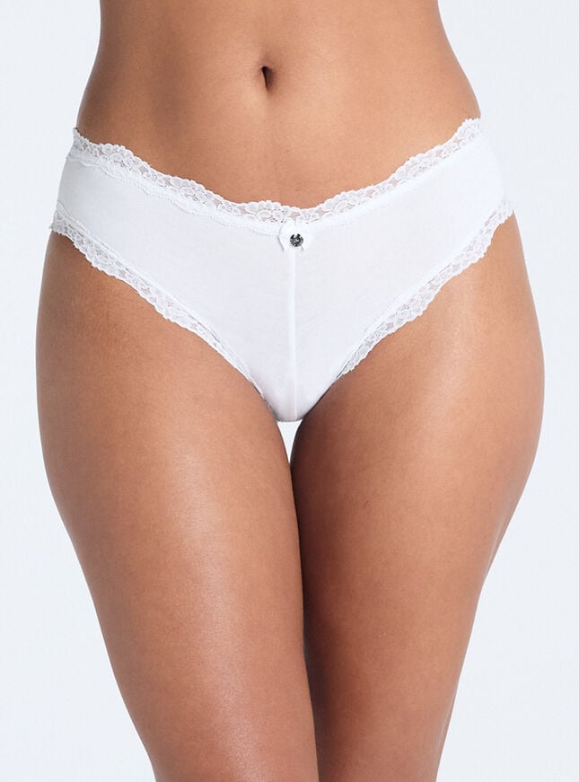 boux avenue Tatiana brazilian knickers - White