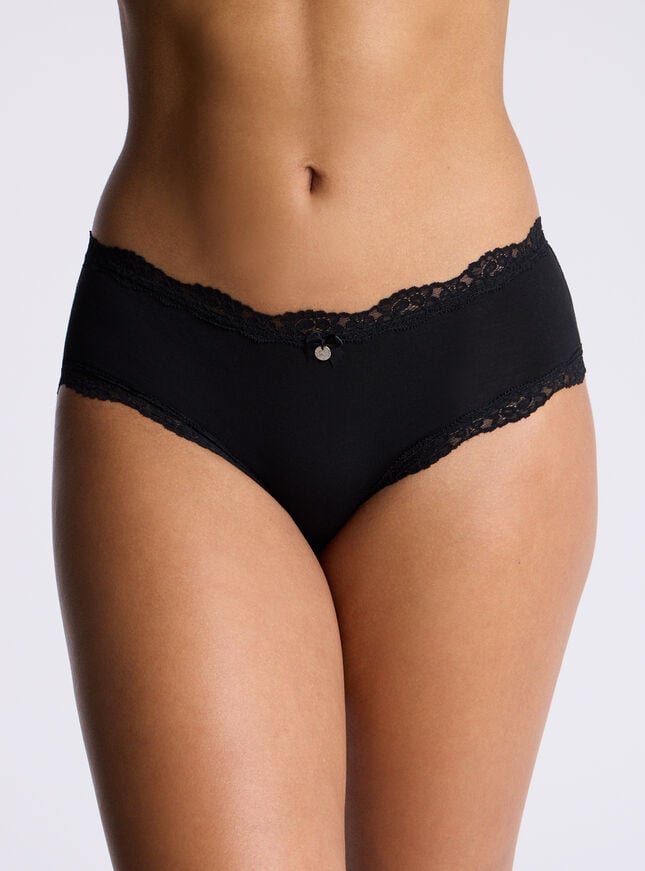 boux avenue Tatiana plain shorts - Black