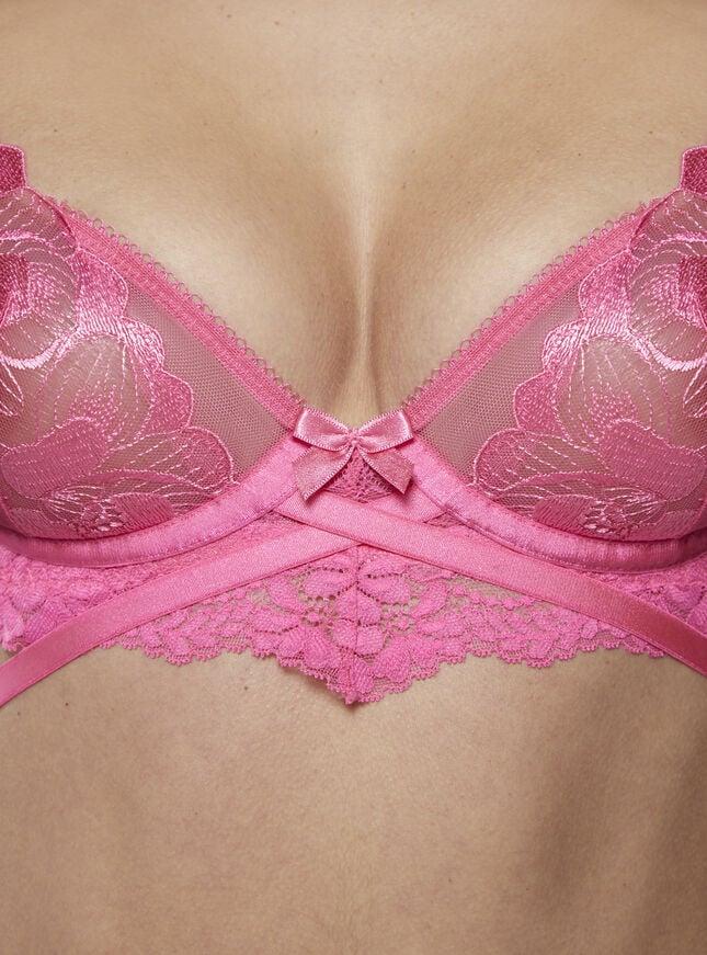 Boux Avenue Teagan Plunge Bra - Bubblegum Pink