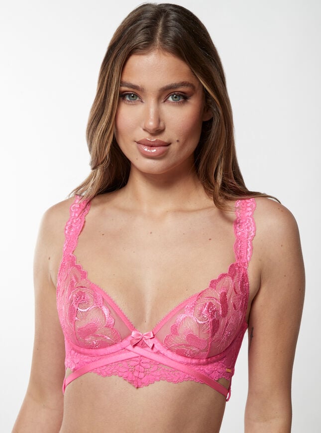 boux avenue Teagan plunge bra - Bubblegum Pink