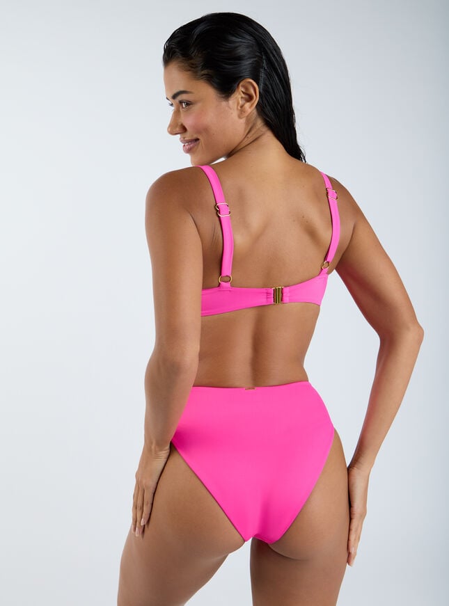 Boux Avenue Tulum Bandeau Bikini Top - Neon Pink