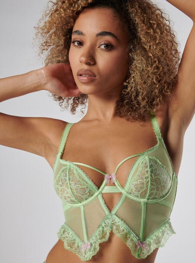 Boux Avenue Tya Longline Bra - Green