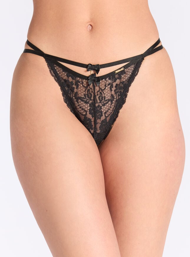boux avenue Vanessa lace g-string thong - Black