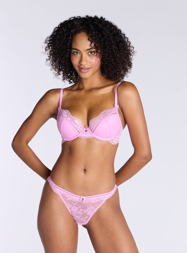 Boux Avenue Zarah Lace Briefs - Pink
