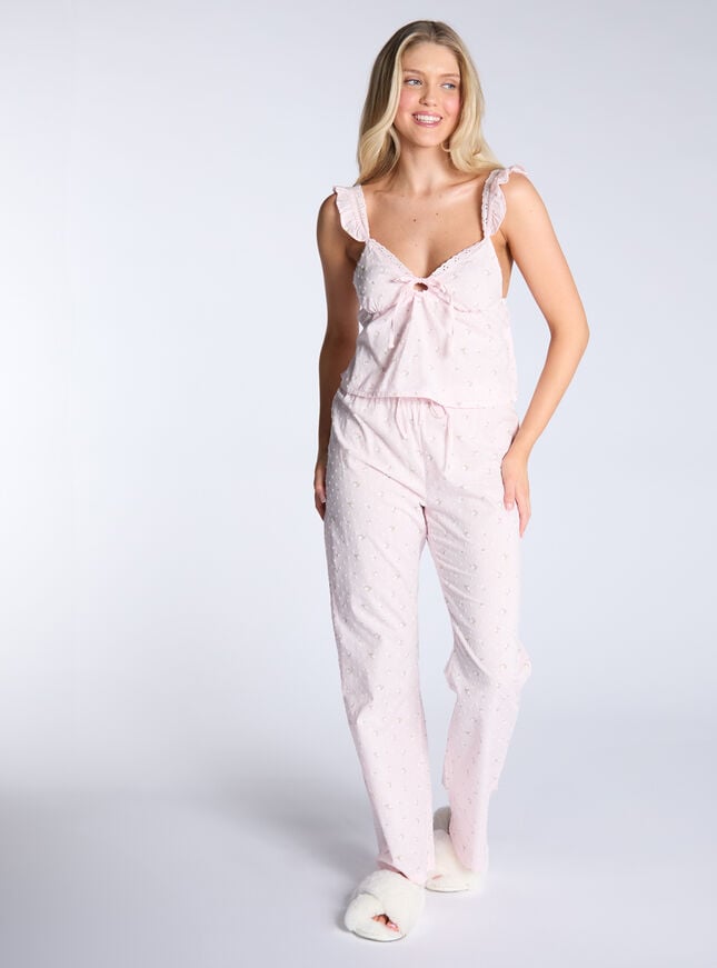 Boux Avenue Ditsy Floral Cotton Cami Pyjama Set - Pink Mix