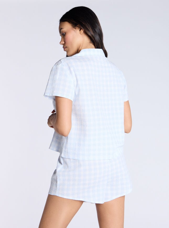 Boux Avenue Floral Cotton Short Pyjama Set - Blue Mix