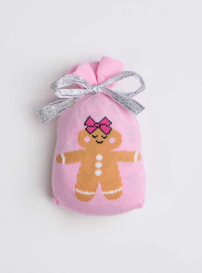 Boux Avenue Gingerbread Stripe Cotton Socks In A Bag - Pink Mix