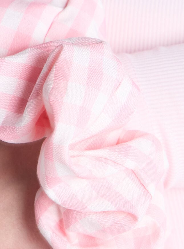 Boux Avenue Gingham Oversized Hair Scrunchie - Pink Mix