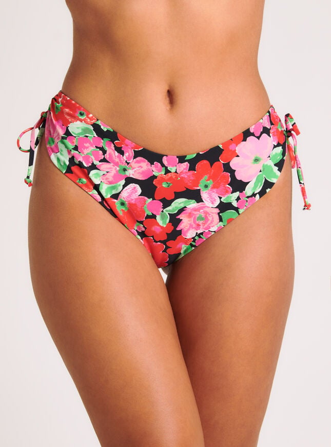 boux avenue Ibiza bikini ruched side briefs - Black Mix