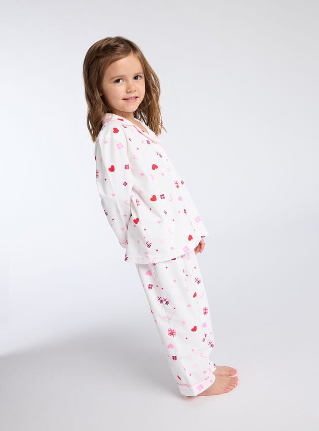 Boux Avenue Kids Present Fleece Pyjamas In A Bag - Ivory Mix