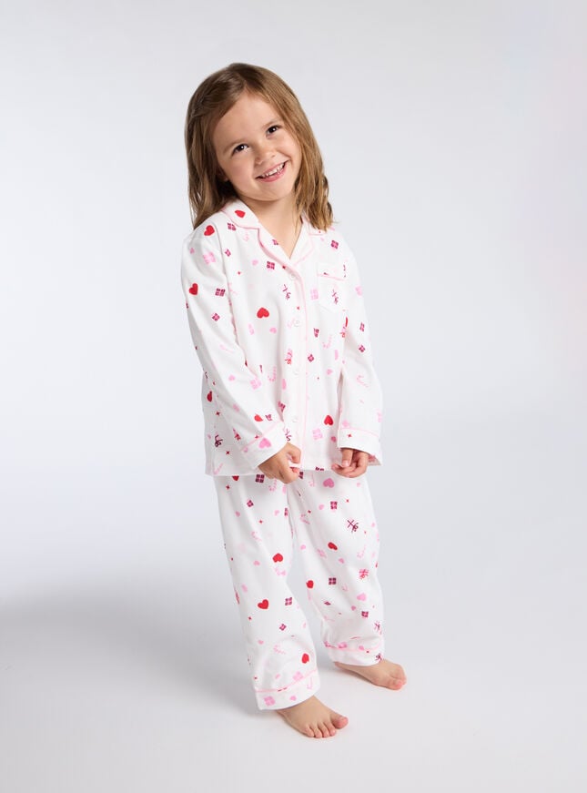 boux avenue Kids present fleece pyjamas in a bag - Ivory Mix