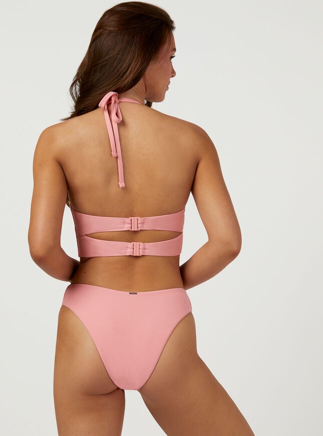 Boux Avenue Kuta Heart High-waist Bikini Briefs - Coral