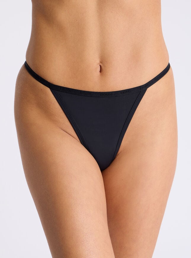 boux avenue Lucie microfibre g-string thong - 00 Dark