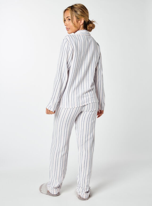 Boux Avenue Preppy Stripe Matching Pyjamas In A Bag - Pink Mix
