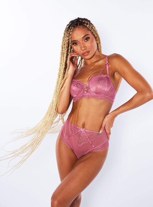Boux Avenue Sabine Unpadded Balconette Bra - Rose Pink
