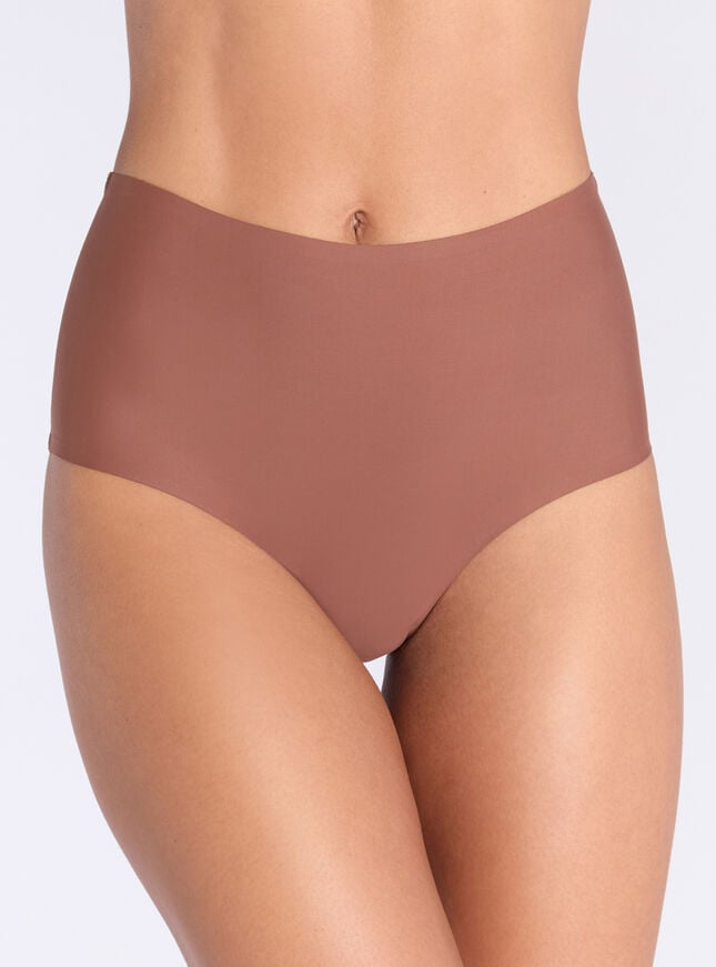 boux avenue Seamless microfibre high waist briefs - 04 Deep