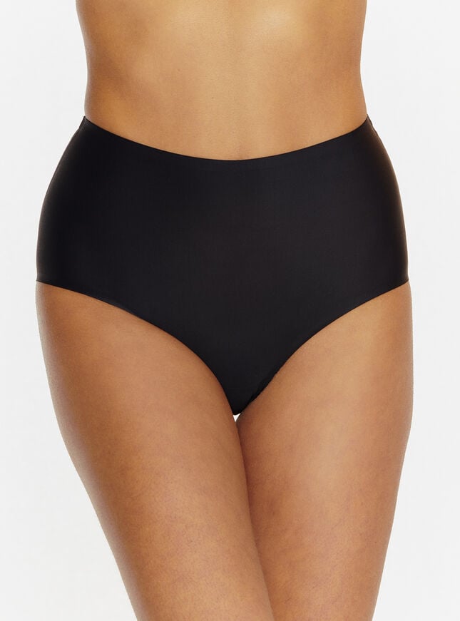 boux avenue Seamless microfibre high waist briefs - Black