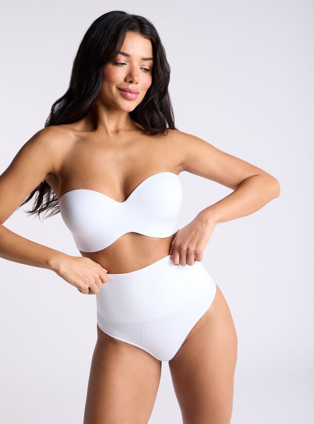 Boux Avenue Smoothing Soft-stretch High Waisted Thong - 01 Light