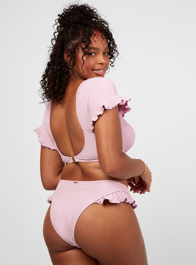 Boux Avenue Sofia Frill High-leg Bikini Briefs - Lilac