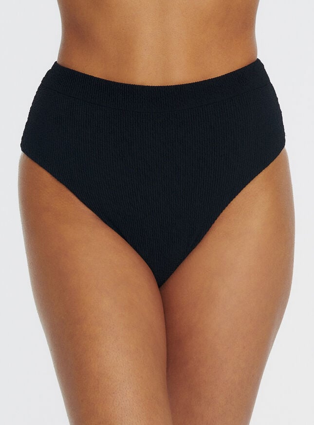 boux avenue Sorrento high waist bikini briefs - Black