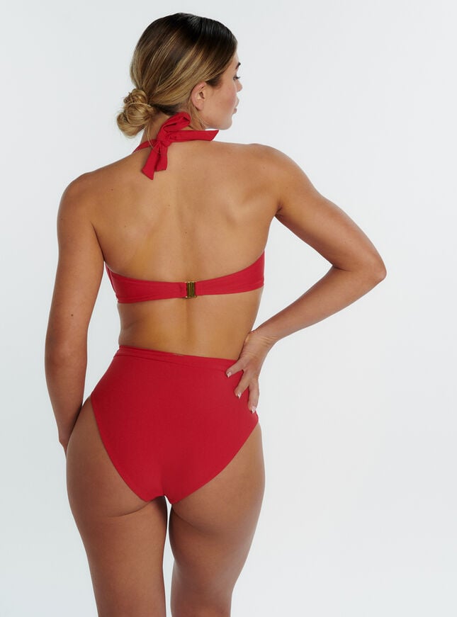 Boux Avenue Sorrento High Waist Bikini Briefs - Strawberry