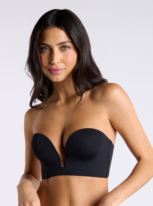 boux avenue Strapless u-wire microfibre multiway bra - 00 Dark