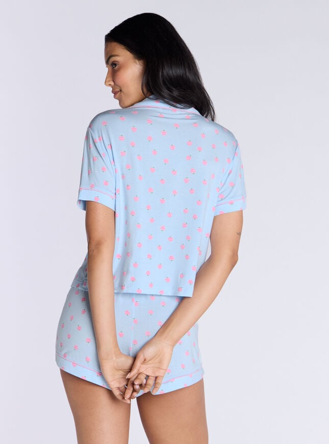 Boux Avenue Strawberry Modal Short Pyjama Set - Powder Blue