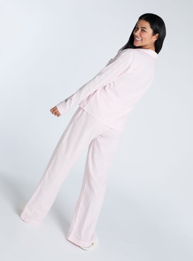 Boux Avenue Stripe Cotton Pyjamas In A Bag - Pink Mix