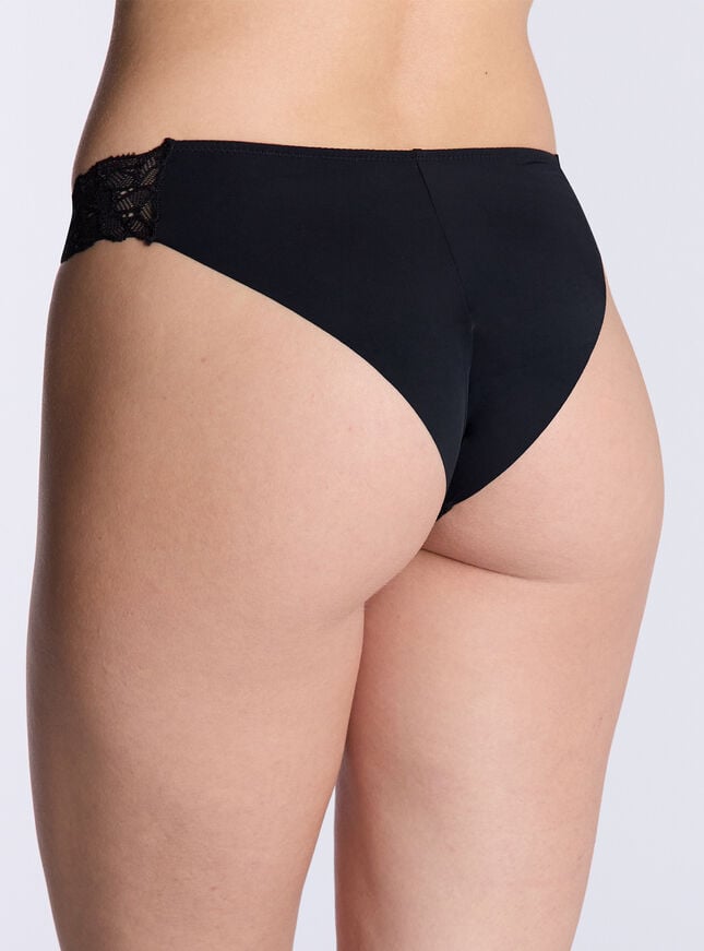 Boux Avenue Talulla Microfibre Brazilian Knickers - Black