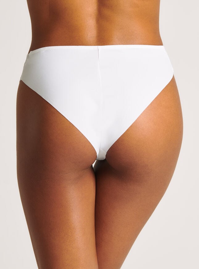 Boux Avenue Talulla Microfibre Brazilian Knickers - White