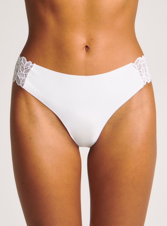 boux avenue Talulla microfibre brazilian knickers - White