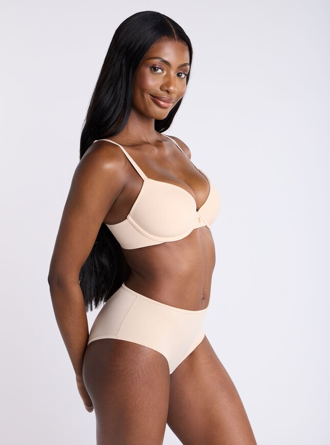 Boux Avenue Ultra Light Microfibre Plunge T-shirt Bra - 02 Fair