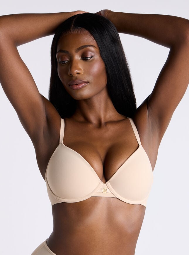 boux avenue Ultra light microfibre plunge t-shirt bra - 02 Fair