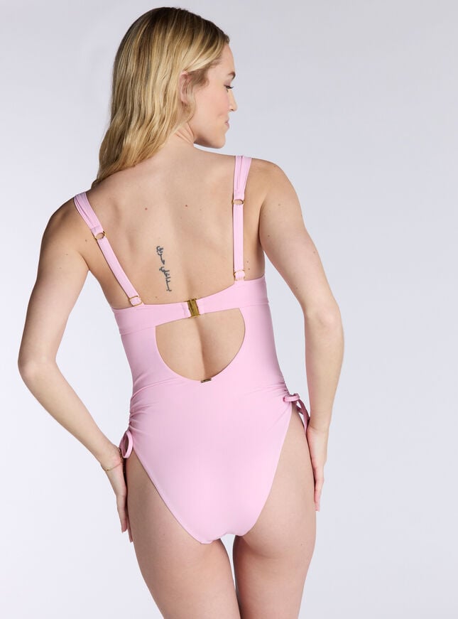Boux Avenue Valentina Ruched Super Push Up Swimsuit - Pink