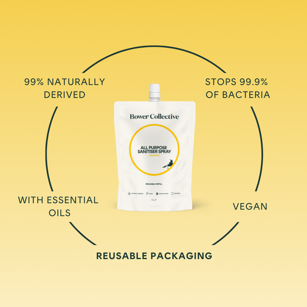 Bower Bower All-Purpose Sanitiser Spray Refill - Pineapple 1L