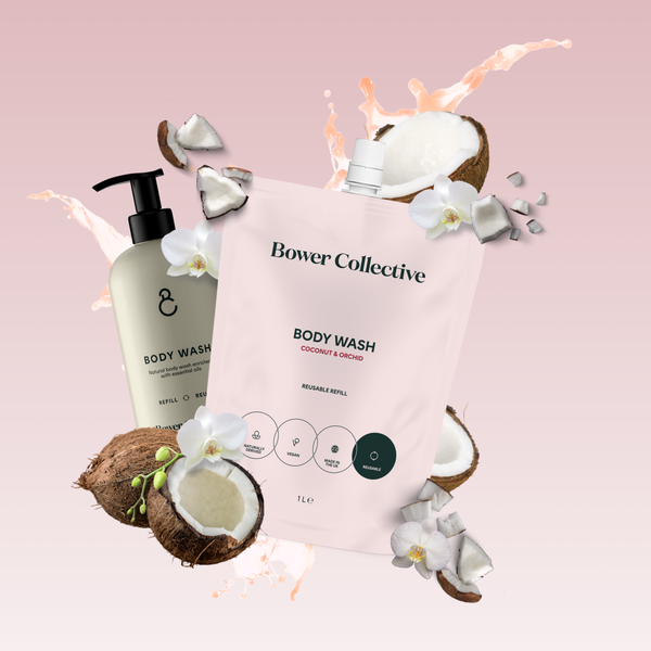 Bower Bower Body Wash Refill - Coconut & Orchid 1L