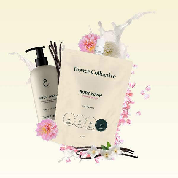 Bower Bower Body Wash Refill – Dahlia & Vanilla 1L