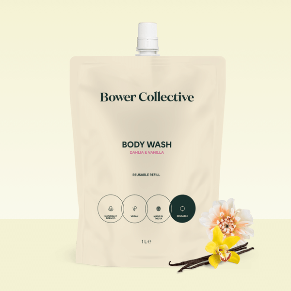 Bower Bower Body Wash Refill – Dahlia & Vanilla 1L