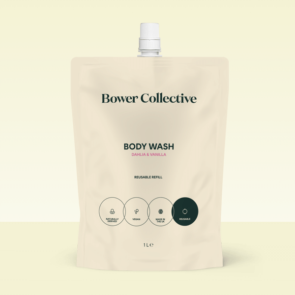 bower Bower Body Wash Refill – Dahlia & Vanilla 1L