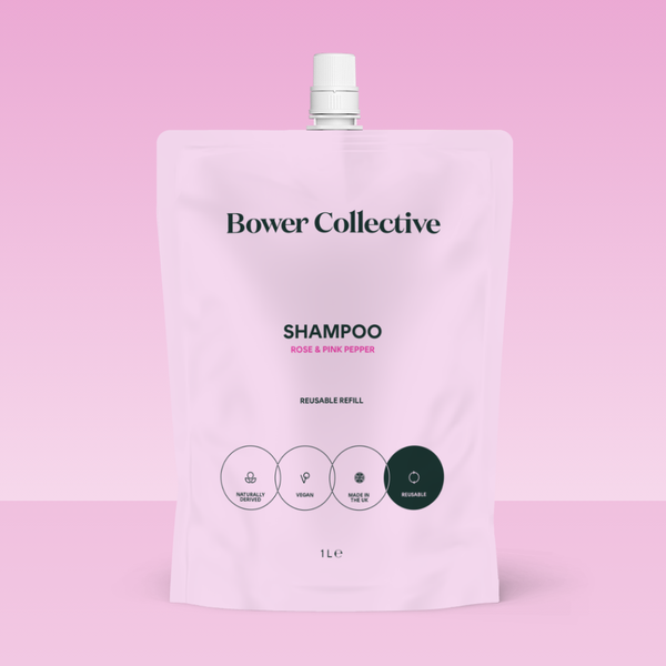 bower Bower Shampoo Refill - Rose & Pink Pepper 1L