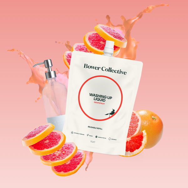 Bower Bower Washing Up Liquid Refill - Grapefruit 1L