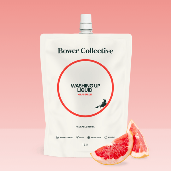 Bower Bower Washing Up Liquid Refill - Grapefruit 1L