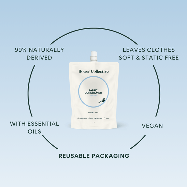 Bower Bower Fabric Conditioner Refill – Fresh Linen 1L