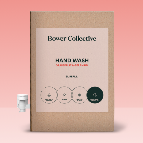 bower Bower Hand Wash Refill - Geranium & Grapefruit - Bag in Box - 5L
