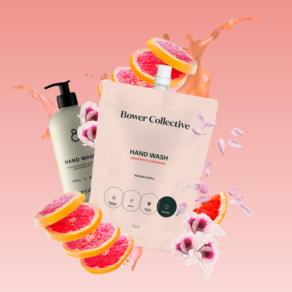 Bower Bower Natural Hand Wash Refill - Geranium & Grapefruit 1L
