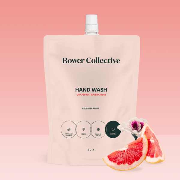 Bower Bower Natural Hand Wash Refill - Geranium & Grapefruit 1L