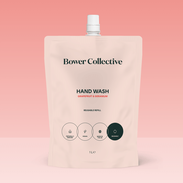 bower Bower Natural Hand Wash Refill - Geranium & Grapefruit 1L